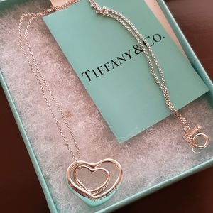 Authentic Vintage Tiffany  Elsa Peretti® Open Heart Necklace